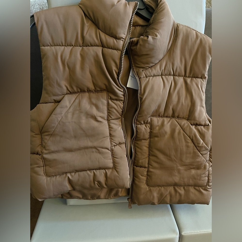 Boutique Brand Brown Puffer Vest